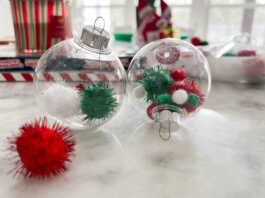 Easy Kid-Friendly Filled Christmas Ornaments