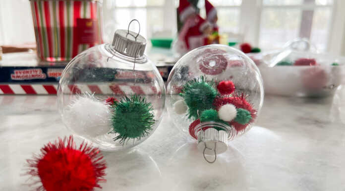 Easy Kid-Friendly Filled Christmas Ornaments