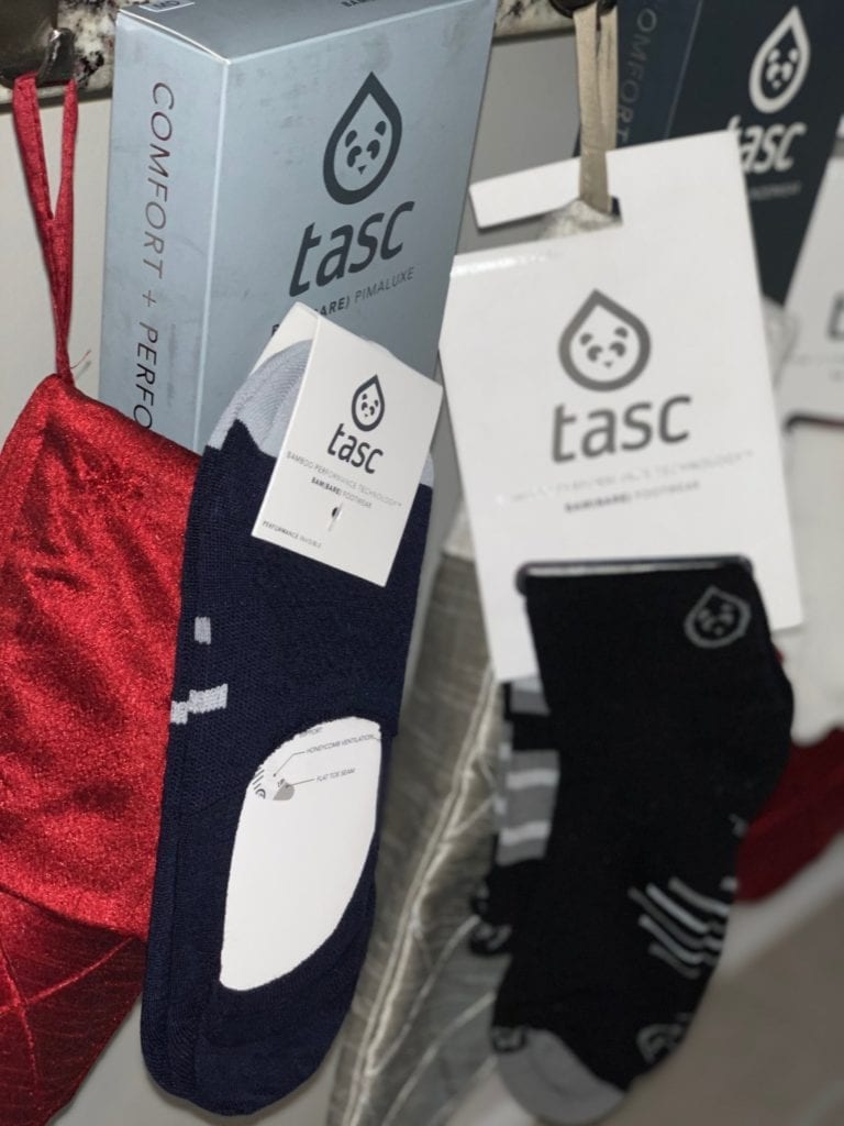 Tasc makes the perfect stocking stuffer socks with a variety of styles