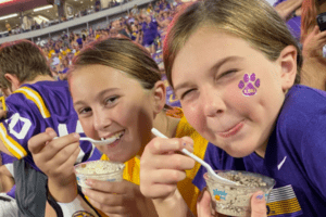 a guide to bringing small kids to LSU athletic events, like football