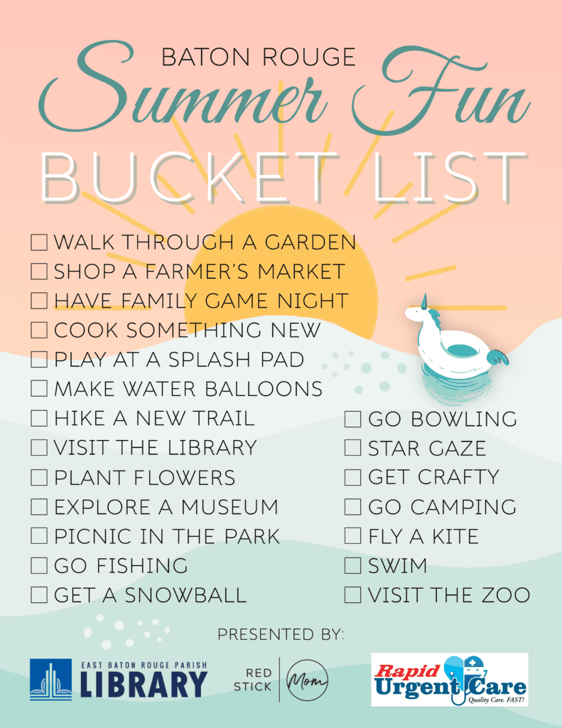 Baton Rouge Summer Fun Bucket List
