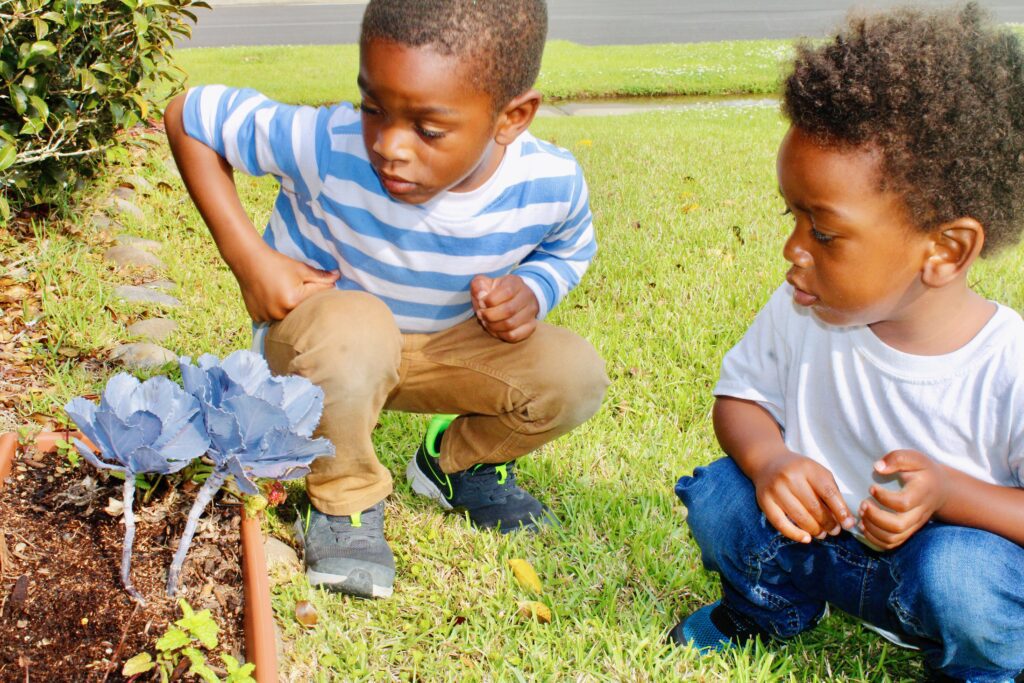 teaching children about gardening