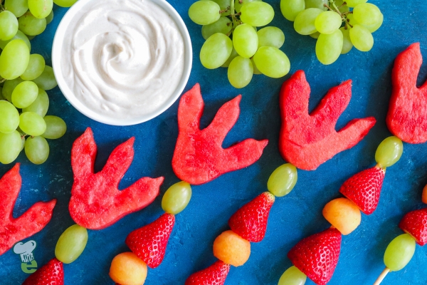 Check out our latest blog on these Dinosaur Fruit Skewers on how to make these sweet prehistoric treats!