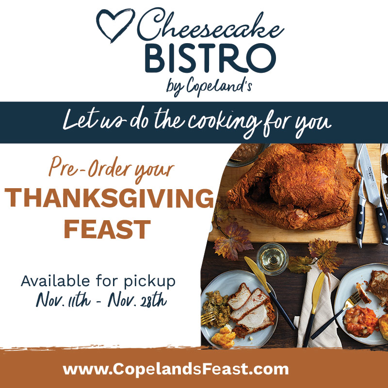 Copeland’s Cheesecake Bistro Thanksgiving Catering 