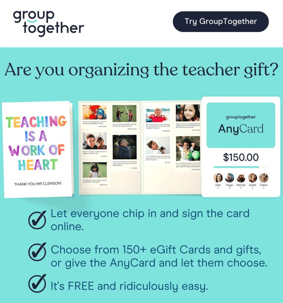 How to organize a group teacher gift?