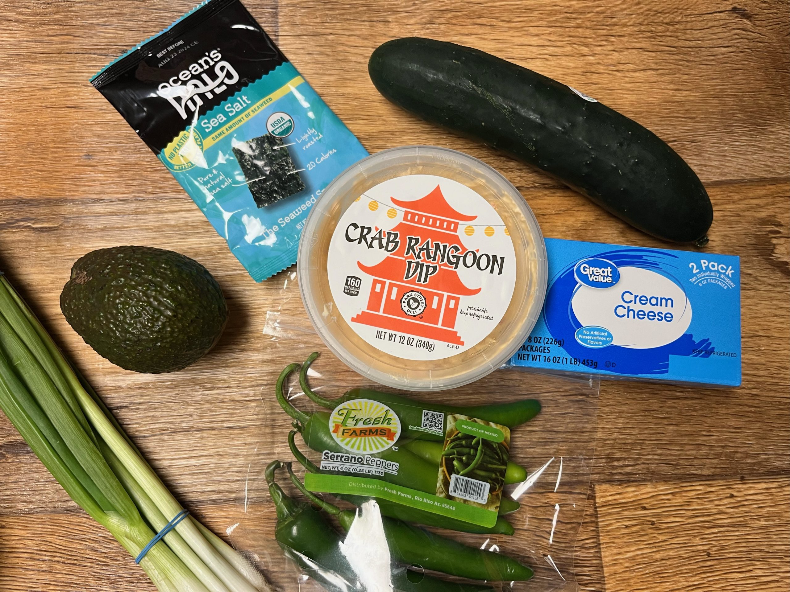 Sushi Roll Bowl ingredients from Aldi 