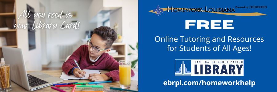 FREE Homework Help this Fall in Baton Rouge 