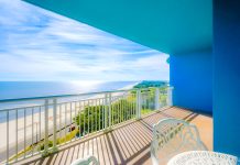 View of the Beach from Balcony