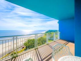 View of the Beach from Balcony