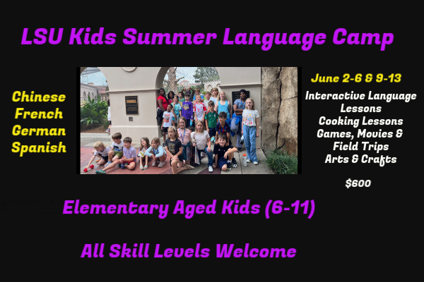 LSU Kids Summer Language Camp Baton Rouge