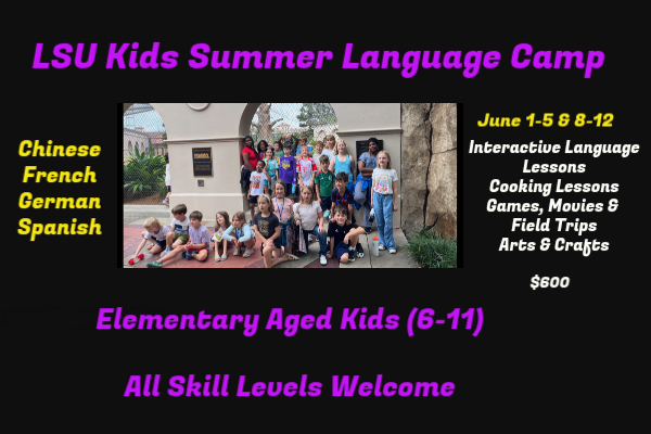 LSU Summer Lang Camp 2026 RedStickMom LSU Summer Language Camp